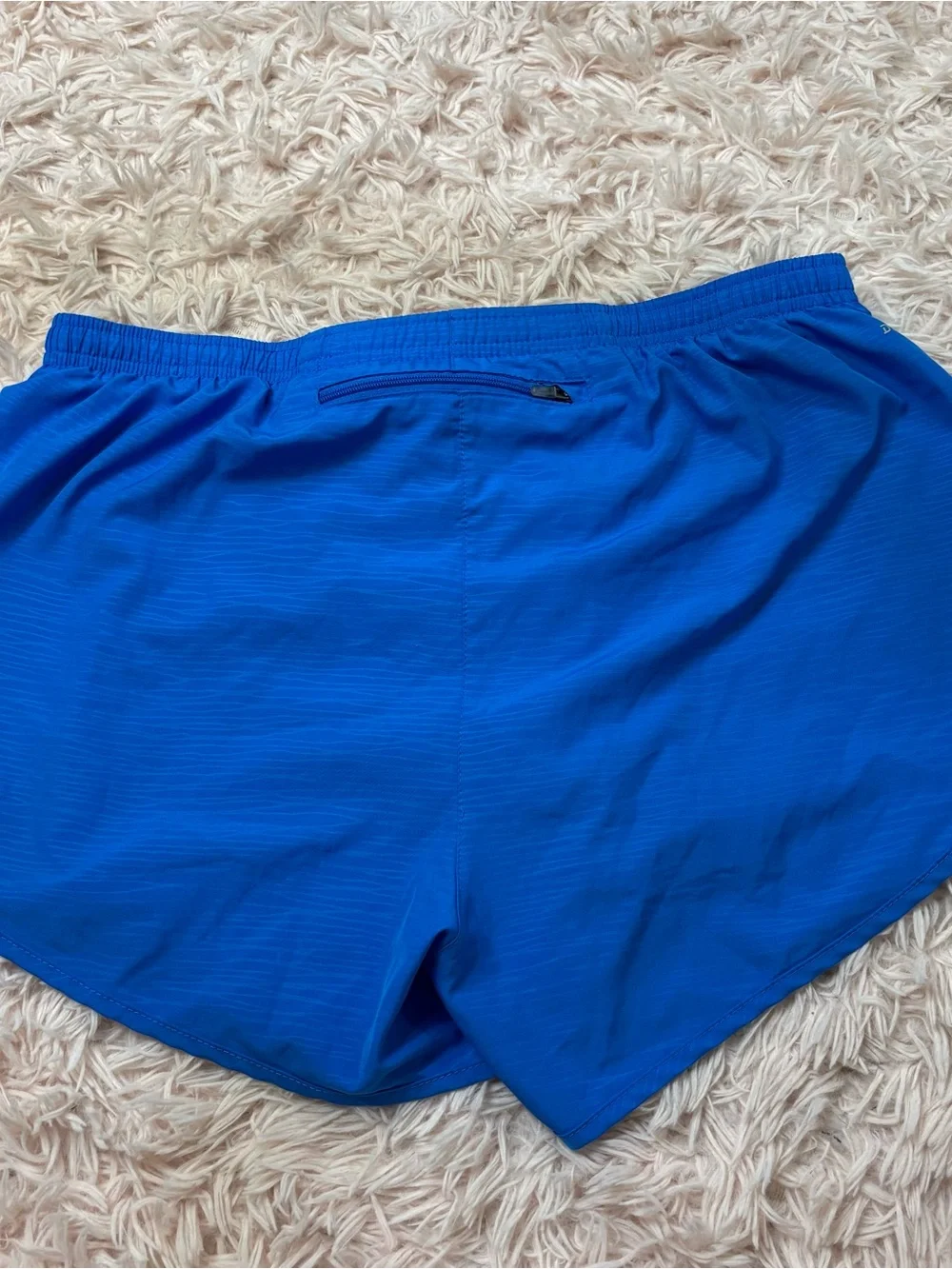 Nike Women’s Bright Blue Running Shorts with Black Drawcord